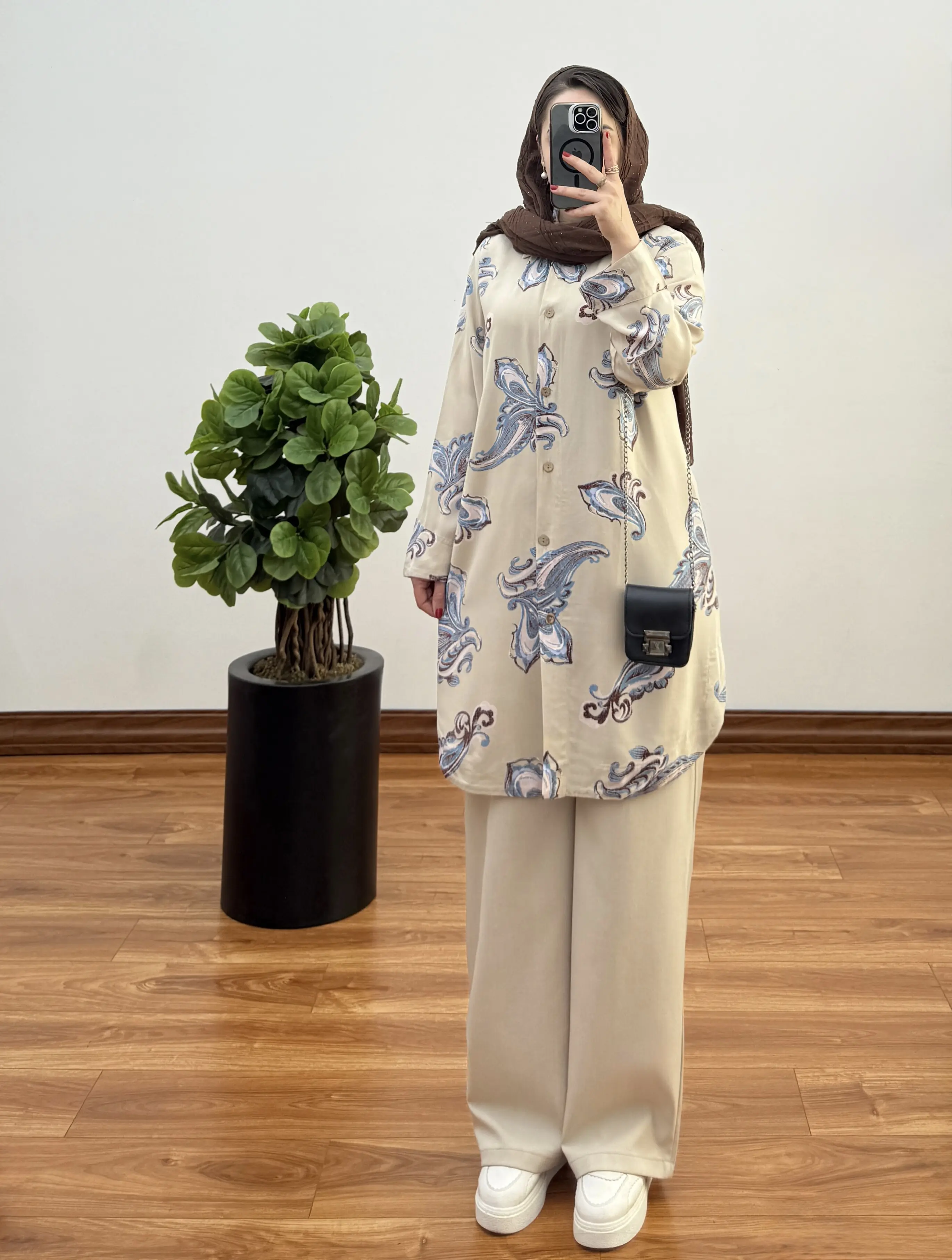 تونیک نخی زنانه مدل آیین